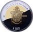 Mexico 100 Pesos Oaxaca 2004 Mo Proof KM# 810 ESTADO DE OAXACA MO 2004 $100 coin reverse