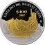 Mexico 100 Pesos Nuevo Leon 2007 Mo Proof KM# 880 ESTADO DE NUEVO LEÓN $100 2007 MO coin reverse