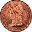 Mexico 2 Centavos (80th Independence Anniversary Pattern) X# NC19 REPUBLICA MEXICANA coin obverse
