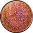Mexico 2 Centavos (80th Independence Anniversary Pattern) X# NC20 ESTADO DE ZACATECAS DOS CENTAVOS 1890 coin reverse