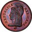 Mexico 2 Centavos Mexican Independence Pattern 1890  X# NC14 REPUBLICA MEXICANA coin obverse