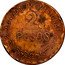 Mexico 2 Pesos Provisional Government Coinage 1915 KM# 744a 2 PESOS MONEDA PROVISIONAL coin reverse
