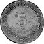 Mexico 5 Centavos Provisional Government Coinage 1915 KM# 720 MONEDA PROVISIONAL 5 CENTAVOS coin reverse