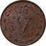 Mexico 5 Centavos Pattern. Roman Numerals 1915  KM# Pn5 CHIHUAHUA 1915 V CENTAVOS M.S coin reverse