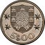 Portugal 5 Escudos (Caravel Pattern) 5$00 MARTINS BARATA DEL. M. NORTE SCULP. coin reverse