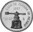 Mexico 5 Onzas 5th Birthday of North American born Panda - Tohui 1987 Mº X# MB23 PLATA PURA LEY 999 MO 1987 CASA DE MONEDA DE MEXICO coin obverse
