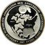 Mexico 5 Onzas 96th American Numismatic Convention 1987 Mº X# MB35 ANA ATLANTA 999 PLATA PURA MO AMERICAN NUMIAMATIC ASSOCIATION 96TH ANNIVERSARY CONVENTION CINCO ONZAS 1997 coin reverse
