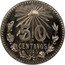 Mexico 50 Centavos Pattern. Eagle 1945 M Proof 50 M CENTAVOS 1945 coin reverse