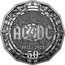 Australia 50 Cents 50th Anniversary of AC-DC 2023  Antiqued AC-DC 1973 - 2023 50 coin reverse