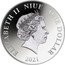Niue One Dollar USS Enterprise 2021  Proof ELIZABETH II NIUE ONE DOLLAR IRB 2021 coin obverse