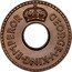 Fiji Halfpenny George V 1934 KM# 1 GEORGE V KING EMPEROR coin obverse