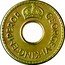 Fiji Halfpenny George VI 1942 S KM# 14a GEORGE VI KING EMPEROR coin obverse