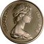 Fiji 10 Cents Ula Tava Tava 1976 Proof KM# 30a ELIZABETH II FIJI 1976 coin obverse