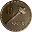 Fiji 10 Cents Ula Tava Tava 1976 Proof KM# 30a 10 CENTS coin reverse