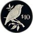 Fiji 10 Dollars Pink-billed Parrot 1978 Proof KM# 41a $10 coin reverse