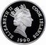 Cook Islands 10 Dollars XXV Summer Olympic Games 1992 - Running 1990 Proof KM# 79 ELIZABETH II COOK ISLANDS RDM 1990 coin obverse