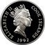 Cook Islands 10 Dollars 15th World Championship football 1994 United States 1992 Proof KM# 254 ELIZABETH II COOK ISLANDS RDM 1992 coin obverse