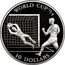 Cook Islands 10 Dollars 15th World Championship football 1994 United States 1992 Proof KM# 254 WORLD CUP '94 10 DOLLARS coin reverse