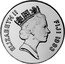 Fiji Ten Dollars 40th Anniversary of Coronation 1993 Proof KM# 62 ELIZABETH II FIJI 1993 coin obverse