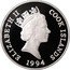 Cook Islands 10 Dollars British explorer Capitan James Cook 1994 FM Proof KM# 358 ELIZABETH II COOK ISLANDS RDM 1994 coin obverse