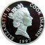 Cook Islands 10 Dollars Crater Lake National Park 1997 Proof KM# 875 ELIZABETH II COOK ISLANDS 1997 RDM coin obverse