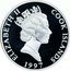 Cook Islands 10 Dollars Glacier Bay National Park 1997 Proof KM# 360 ELIZABETH II COOK ISLANDS RDM 1997 coin obverse
