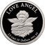 Cook Islands 10 Dollars Elizabeth II Love Angel 1997 Proof KM# 458 LOVE ANGEL 2.5 GMS 10 DOLLARS .9995 PT coin reverse