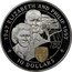 Fiji 10 Dollars 50th Anniversary of the Marriage of Queen Elizabeth II and Prince Philip 1997 Proof KM# 87 1947 ELIZABETH AND PHILIP 1997 TREE TOPS 10 DOLLARS BS coin reverse