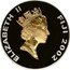 Fiji 10 Dollars Queen Elizabeth II. 50th Year of Reign 2002 Proof KM# 84 ELIZABETH II FIJI 2002 RDM coin obverse