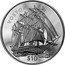 Fiji 10 Dollars Sailing Ship Vostok 2002 Proof KM# 105 VOSTOK $10 coin reverse