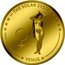 Fiji 10 Dollars Venus 2010 Proof KM# 218 THE SOLAR SYSTEM VENUS coin reverse