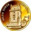 Fiji 10 Dollars Belem Tower. Portugal 2012 Proof KM# 383 BELEM TOWER. PORTUGAL AU .999 coin reverse