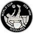 Fiji 10 Dollars Football World Cup in USA 1993 Proof KM# 68 WORLD CUP USA 1994 10 DOLLARS coin reverse