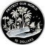 Fiji 10 Dollars Protect Our World 1993 Proof KM# 66 PROTECT OUR WORLD 10 DOLLARS coin reverse