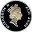 Fiji 10 Dollars Queen Elizabeth II. 50 Years of Reign 2002 Proof KM# 83 ELIZABETH II FIJI 2002 RDM coin obverse