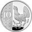 UK 10 Pence Charles III Capercaillie 2023  Proof; Tudor crown privy mark 10 PENCE coin reverse
