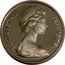 Fiji 2 Cents Palm Fan 1976 Proof KM# 28a ELIZABETH II FIJI 1976 coin obverse