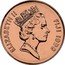 Fiji 2 Cents Palm Fan 1990 (o) KM# 50a ELIZABETH II FIJI 1992 RDM coin obverse