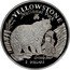 Cook Islands 2 Dollars Yellowstone National Park 1996 Proof KM# 279 YELLOWSTONE NATIONAL PARK A SH 96 GRIZZLY BEAR 2 DOLLARS coin reverse