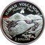 Cook Islands 2 Dollars Hawaii Volcano National Park 1997 KM# 864 HAWKSBILL SEA TURTLE A SH 97 HAWAII VOLCANOES NATIONAL PARK 2 DOLLARS coin reverse