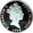 Cook Islands 2 Dollars Grand Teton National Park 1998 Proof KM# 1040 ELIZABETH II COOK ISLANDS 1998 RDM coin obverse
