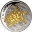 Fiji Two Dollars Hawksbill Taku Turtle 2010 Proof KM# 151a FIJI TAKU FINE SILVER .999 1 OZ coin reverse