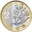 UK 2 Pounds (National Flowers) 2 POUNDS coin reverse