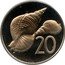 Cook Islands 20 Cents Elizabeth II 2nd portrait. Triton Shells 1976 FM (M) KM# 14 20 JB FM coin reverse