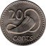 Fiji 20 Cents Tabua 1987 KM# 53 20 CENTS coin reverse