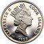 Cook Islands 20 Cents Elizabeth II 3rd portrait 1988 KM# 35 ELIZABETH II COOK ISLANDS 1988 coin obverse