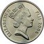 Fiji 20 Cents Tabua 2006 (l) KM# 53a ELIZABETH II FIJI 1992 RDM coin obverse