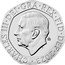 UK 20 Pence Charles III Puffin 2023  BU; Tudor crown privy mark CHARLES III DEI GRA REX FID DEF 2023 MJ coin obverse