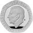 UK 20 Pence Charles III Puffin. 2023  Proof; Tudor crown privy mark CHARLES III DEI GRA REX FID DEF 2023 MJ coin obverse