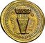 Fiji 25 Dollars (Bure Kalou) KM# 57 BƱRE KALOƱ QVARTER OVNCE NATVRAL FIJIAN GOLD MINIMVM I8CT coin reverse